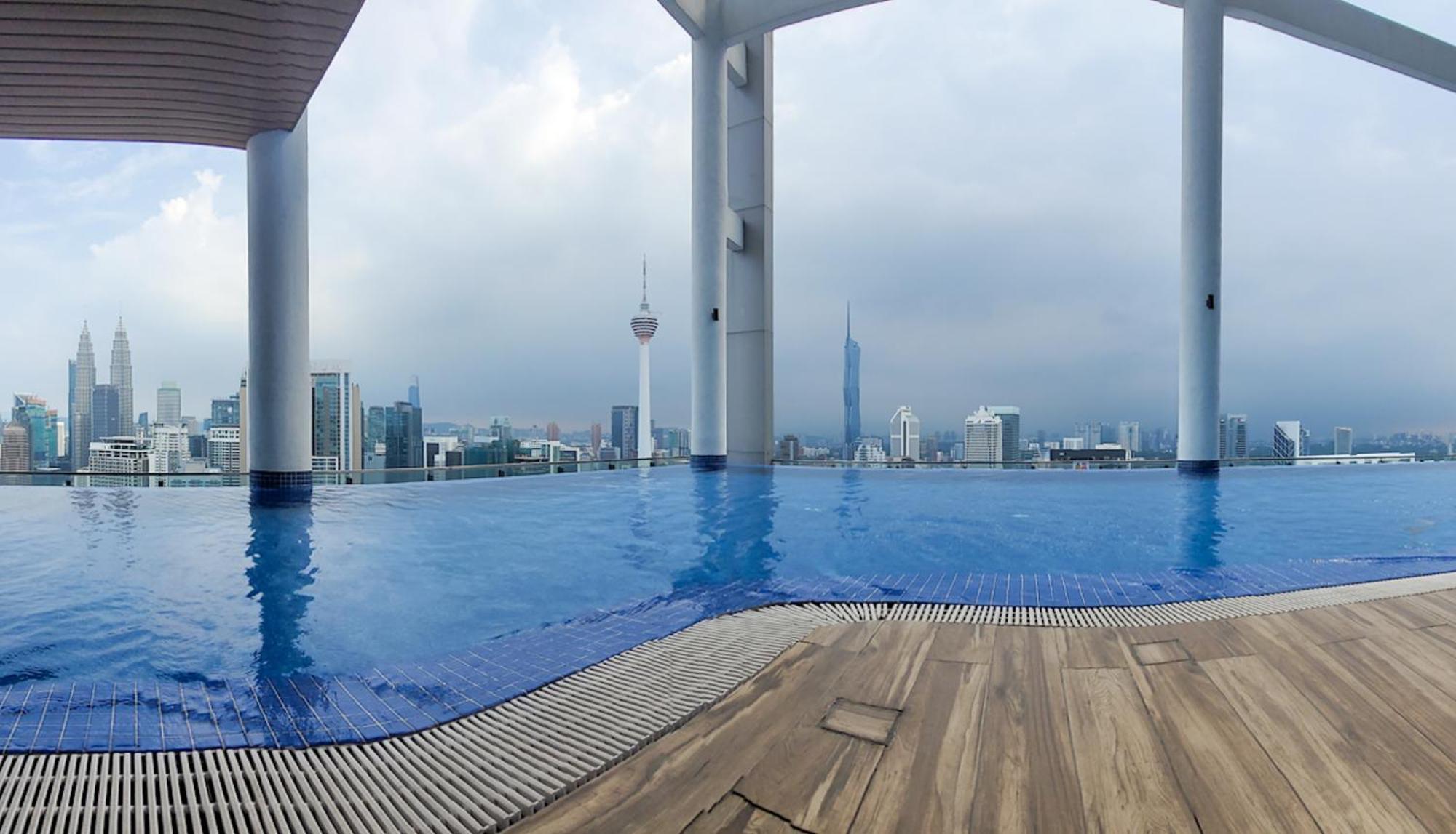C14B Modern Infinity Pool Klcc Balcony View Διαμέρισμα Κουάλα Λουμπούρ Εξωτερικό φωτογραφία